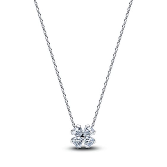 Collana Pandora Donna Stone Cluster in Argento Cubic Zirconia 394502C01-45 - 394502C01-45